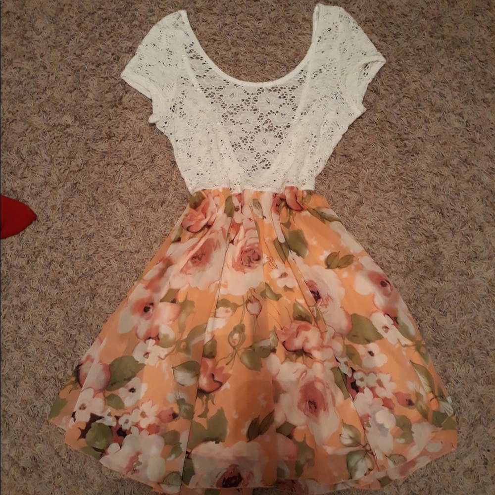 Lace floral dress
